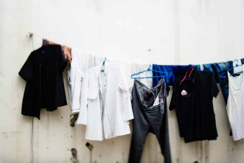 Hanging Laundry for bands on tour