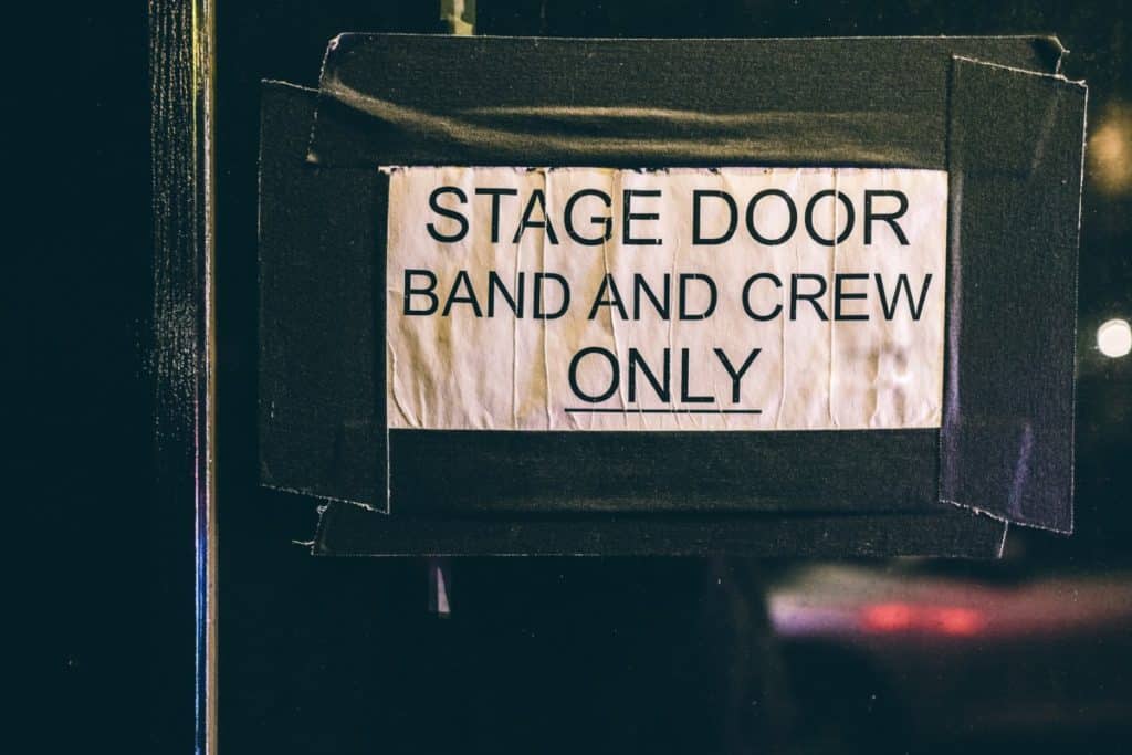 How long does it take to set up a concert stage?