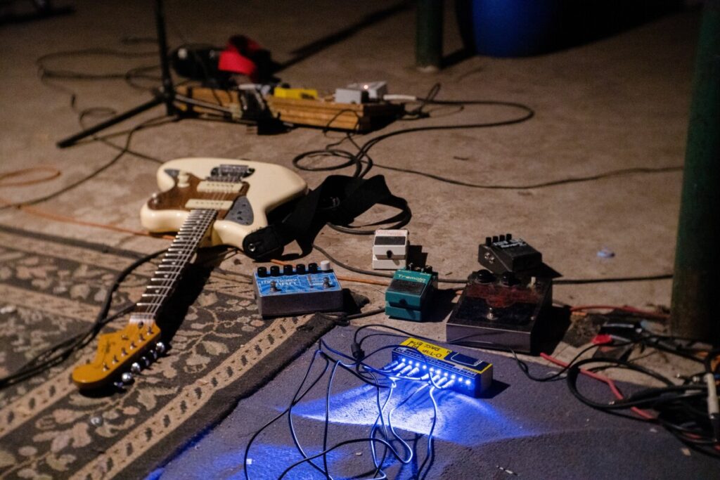 Rug and music equipment