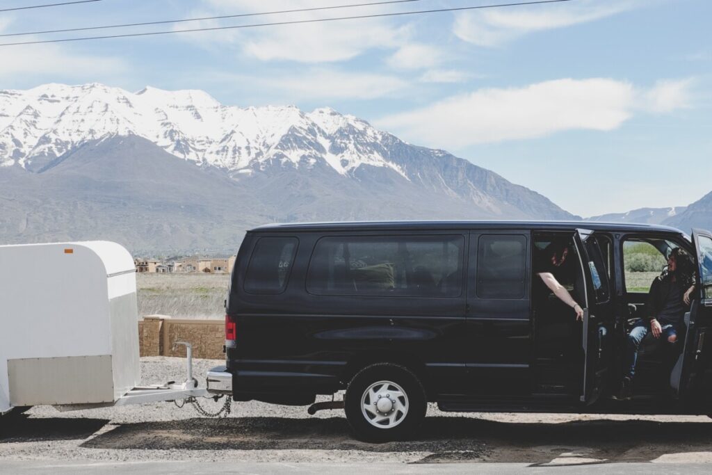 Tour van and trailer